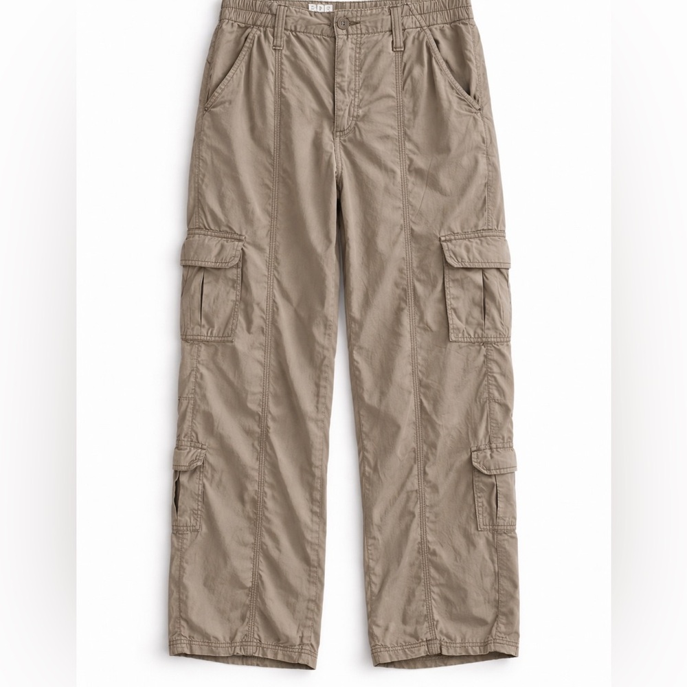 BDG Urban Outfitters Y2K Cargo Pants Tan Cotton Utility Size L